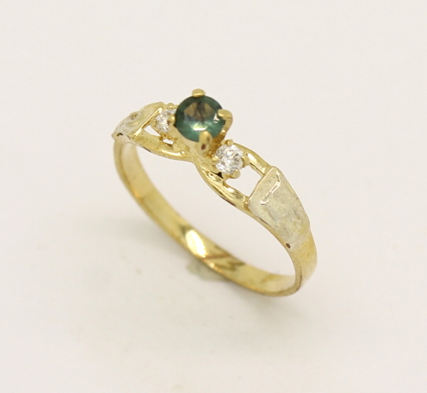 Anel de Formatura Pedras Sintéticas Oa 18k 750 (7)