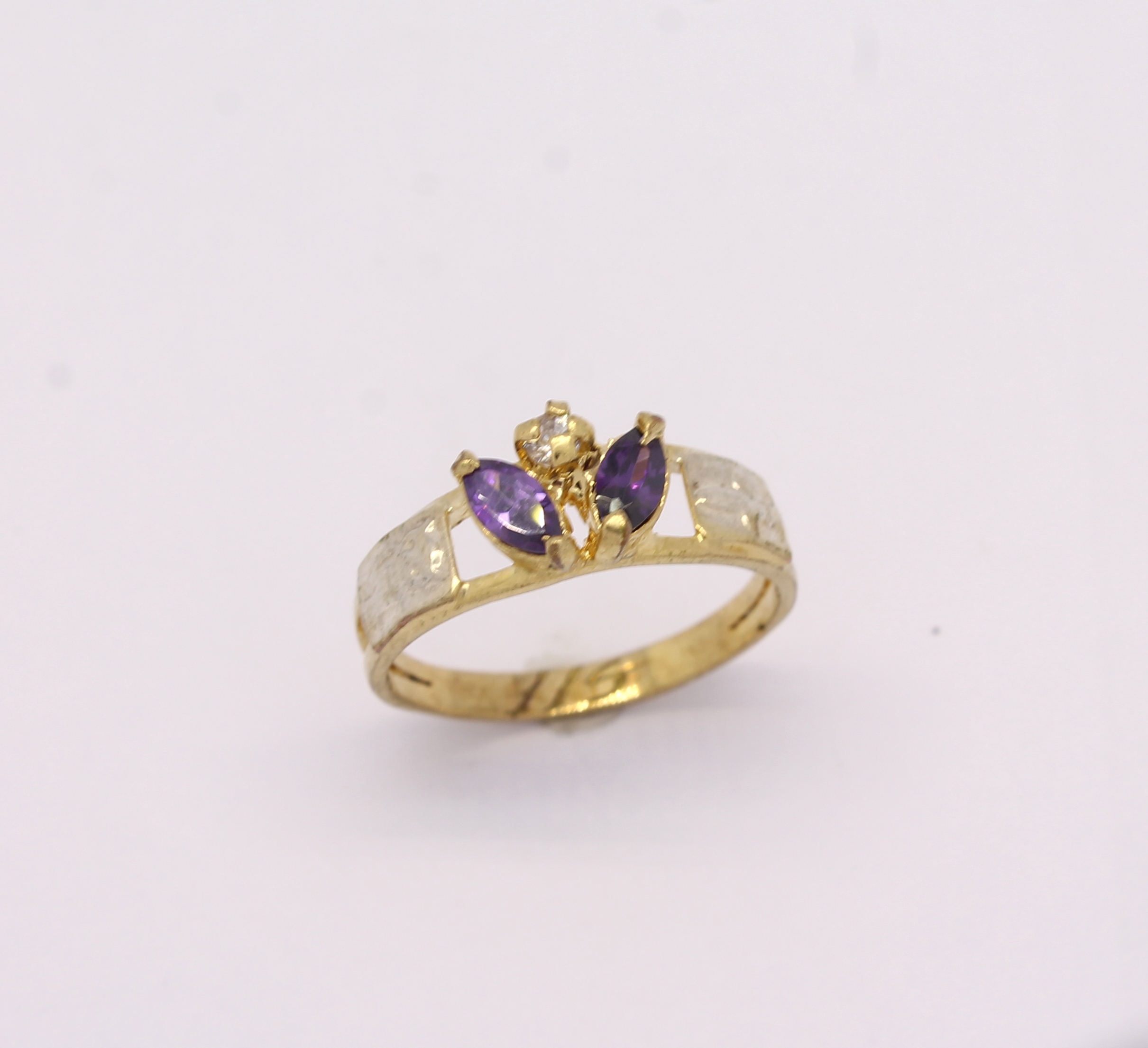 Anel de Formatura Pedras Sintéticas Ouro Amarelo 18k 750 (2)
