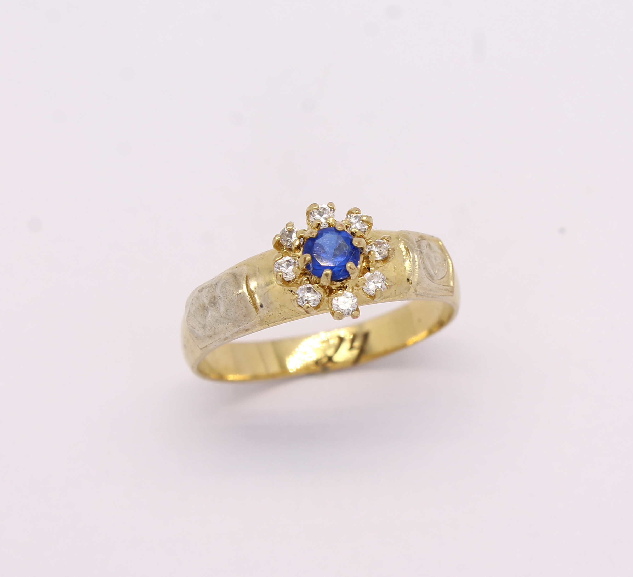 Anel de Formatura Pedras Sintéticas Ouro Amarelo 18k 750 (3)