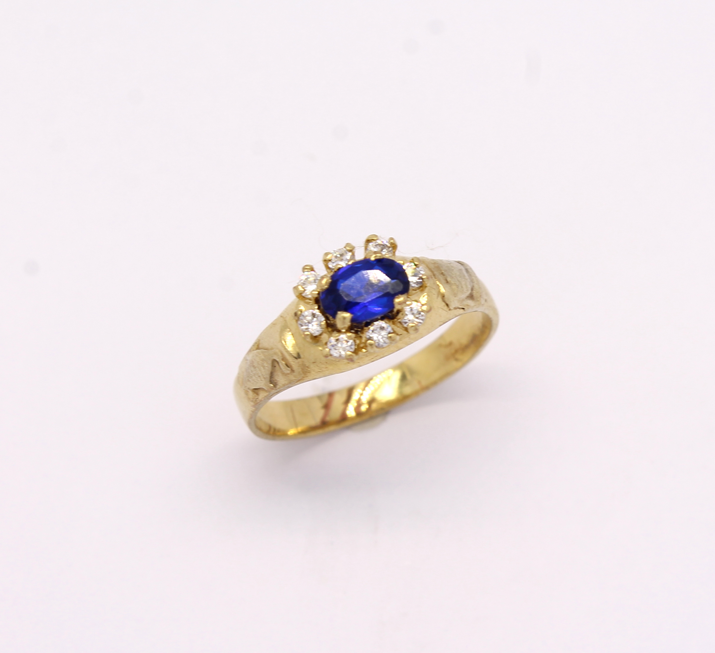 Anel de Formatura Pedras Sintéticas Ouro Amarelo 18k 750 (3)