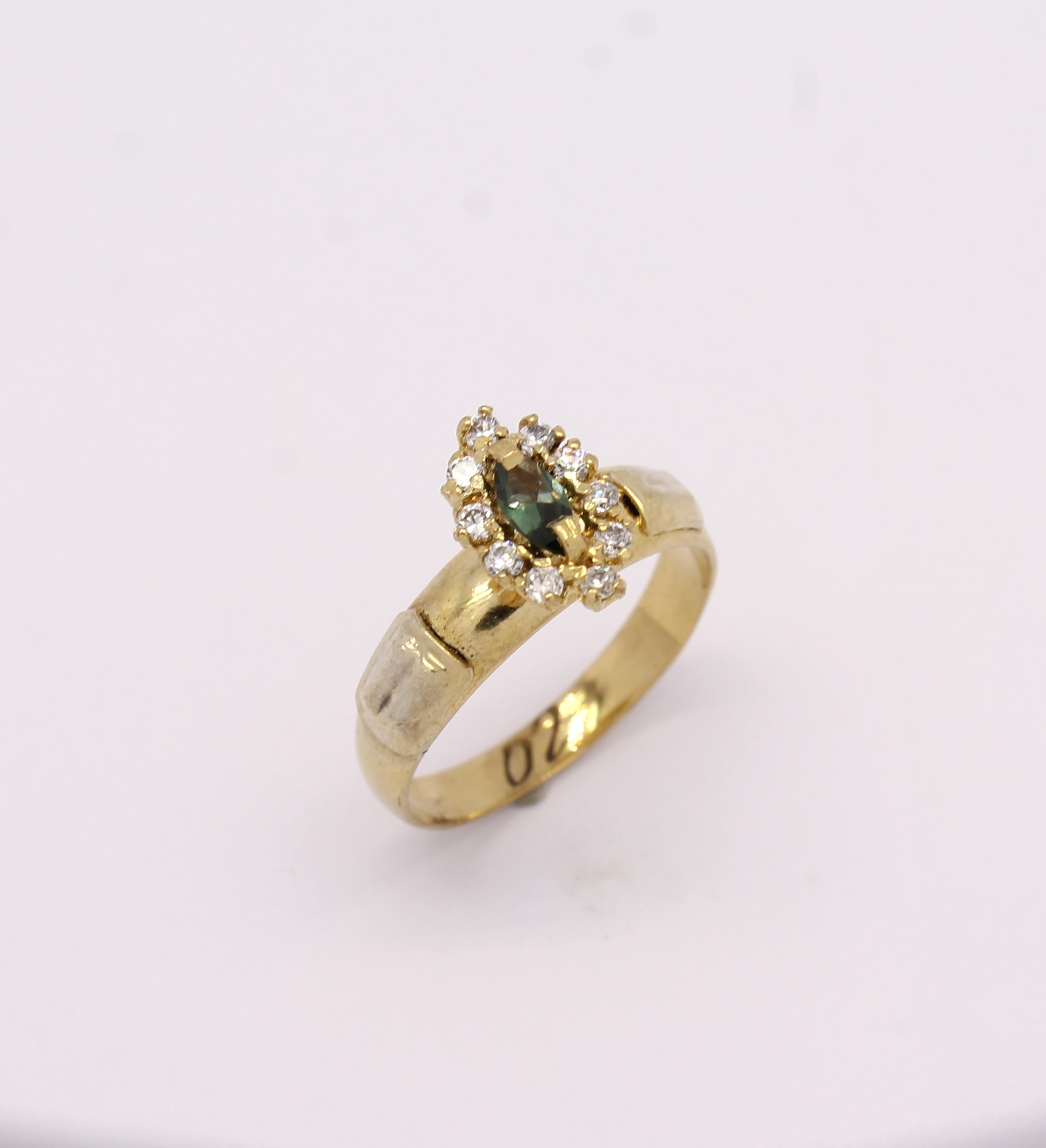 Anel de Formatura Pedras Sintéticas Ouro Amarelo 18k 750 (3)