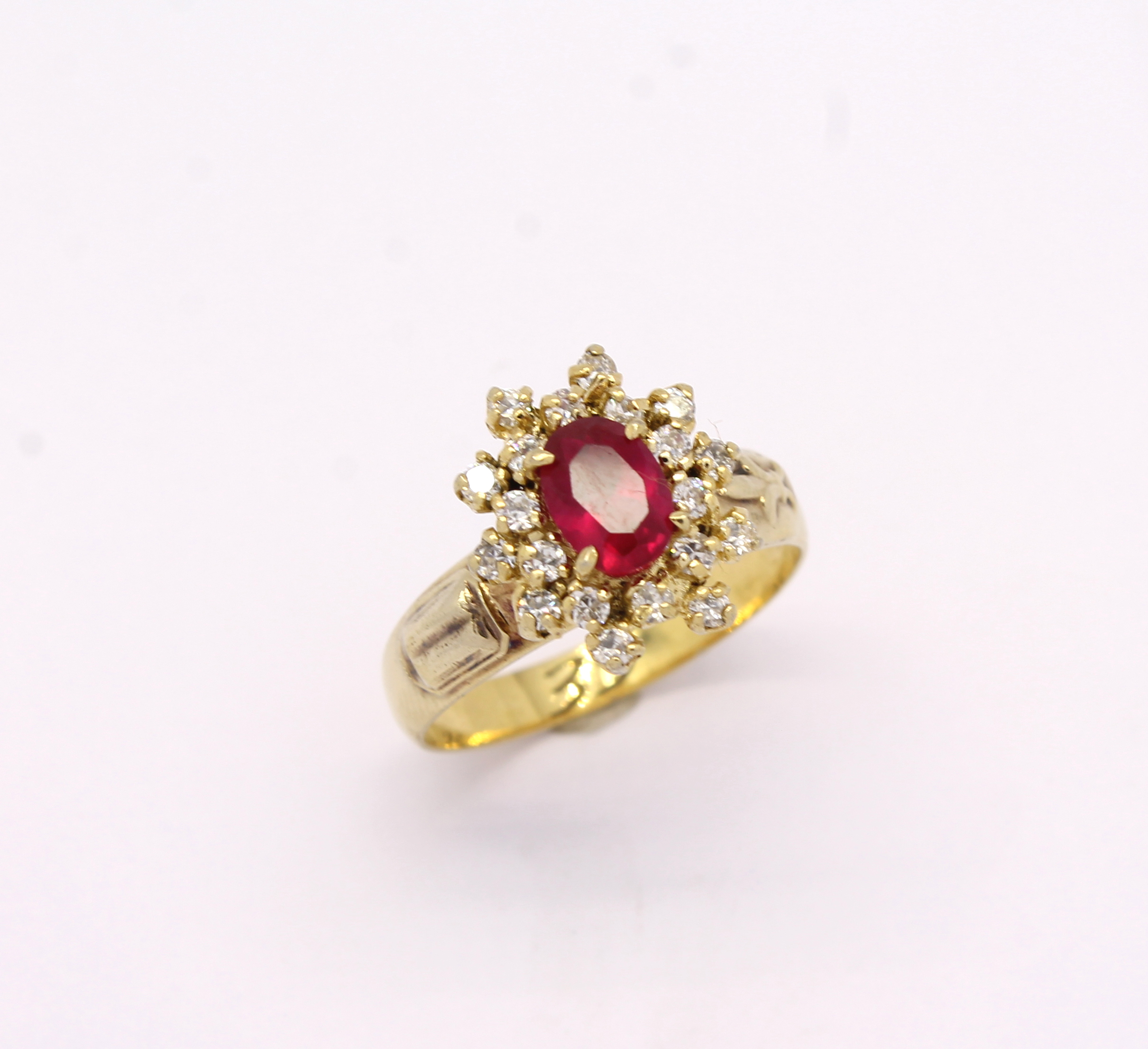Anel de Formatura Pedras Sintéticas Ouro Amarelo 18k 750 (4)
