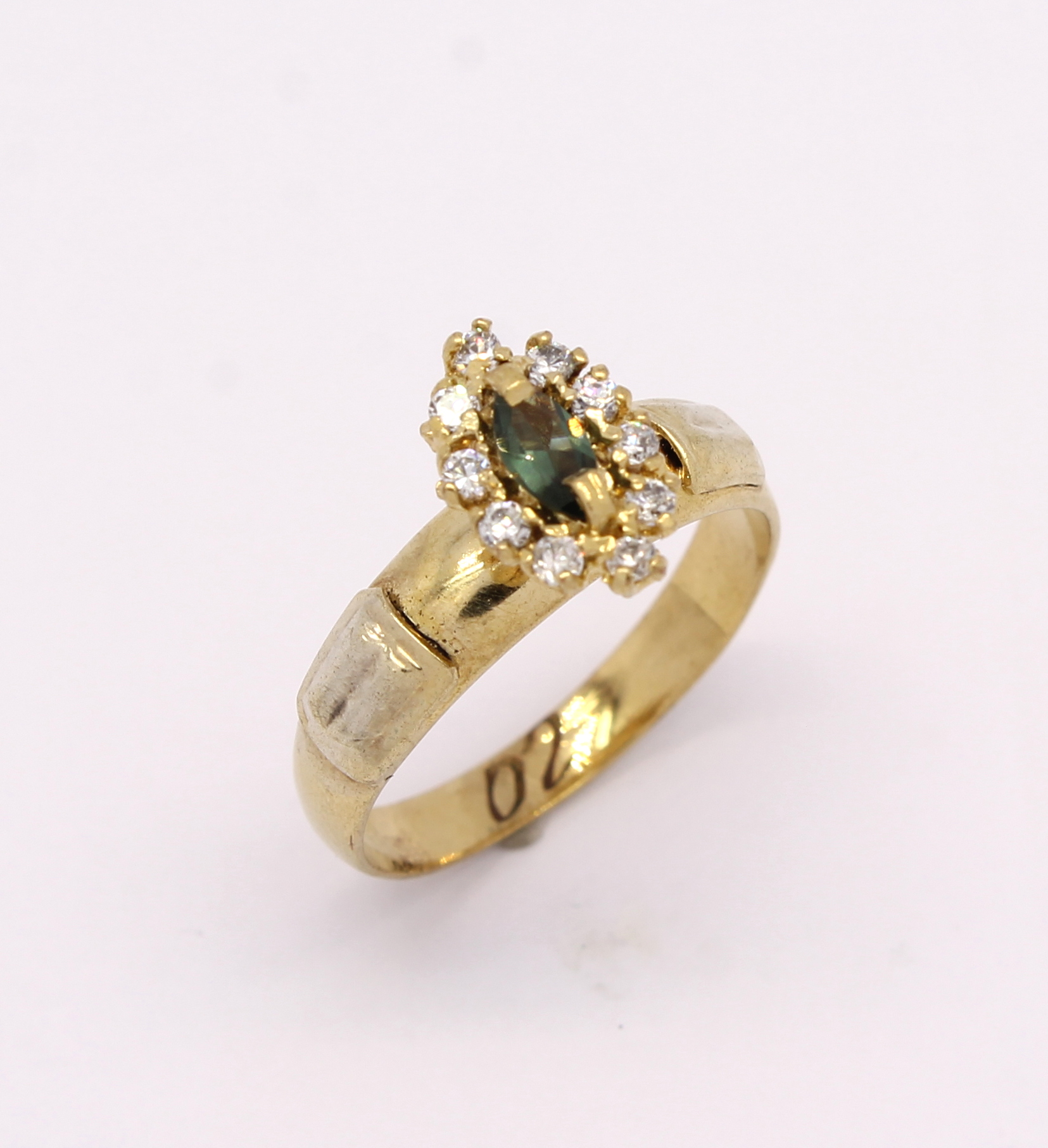 Anel de Formatura Pedras Sintéticas Ouro Amarelo 18k 750 (5)