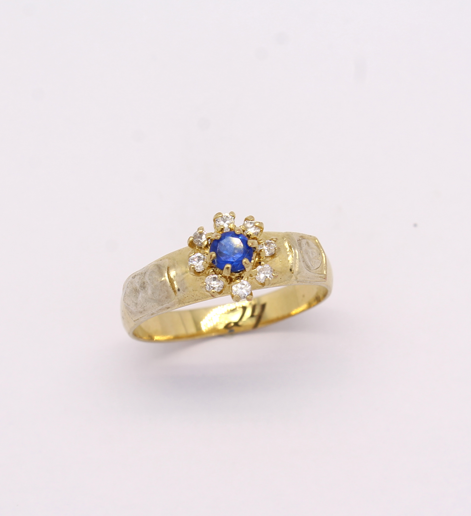 Anel de Formatura Pedras Sintéticas Ouro Amarelo 18k 750 (5)