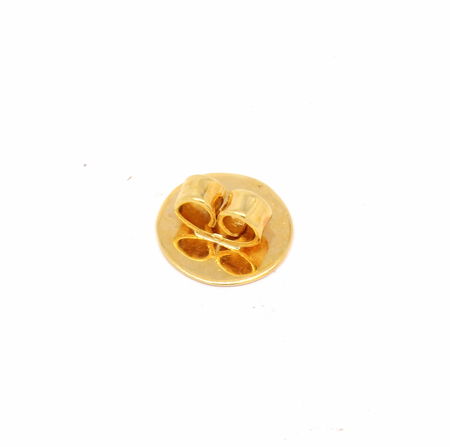 Tarraxa com Sutiã de Orelha Ouro Amarelo 18k 750 (1)