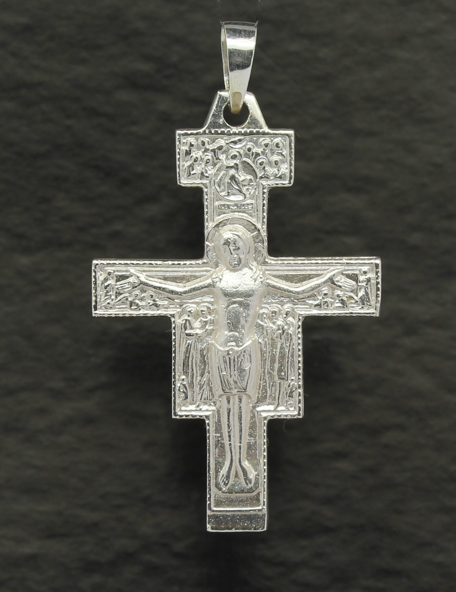 Crucifixo Bizantino de São Damião Prata 950 (1)