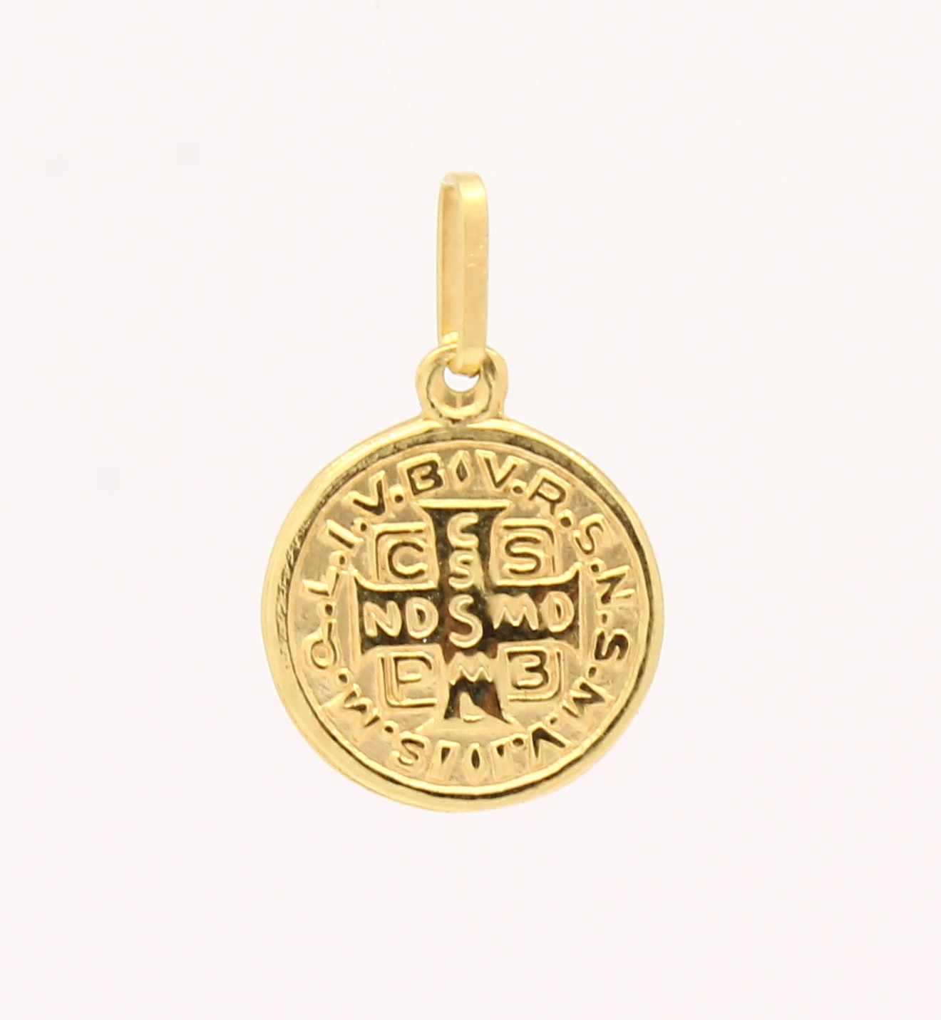 Medalha de São Bento Médio Ouro 18k 750 (2)
