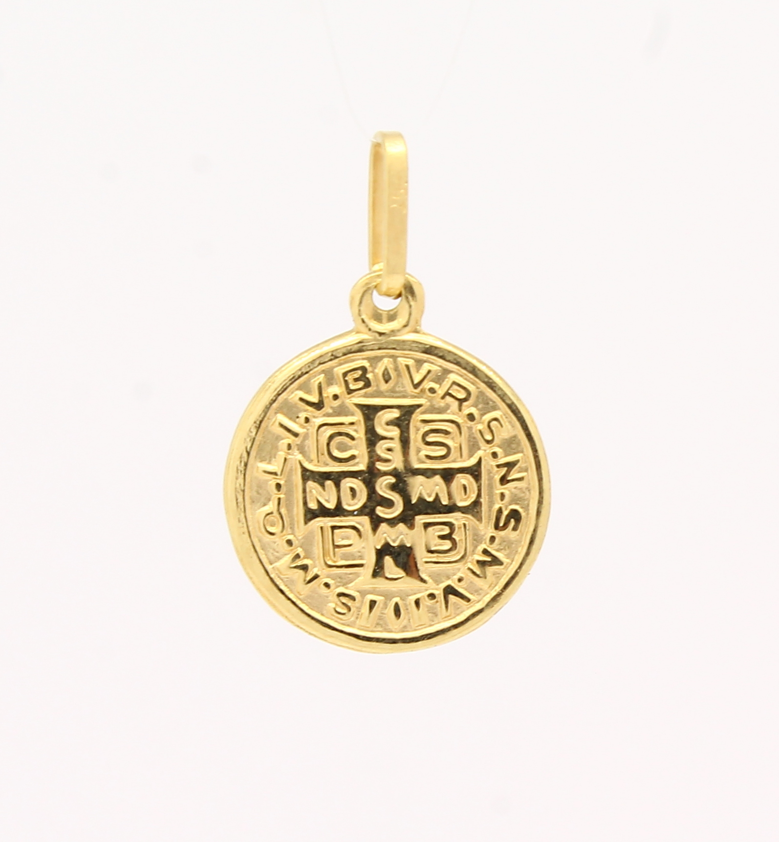 Medalha de São Bento Médio Ouro 18k 750 (3)
