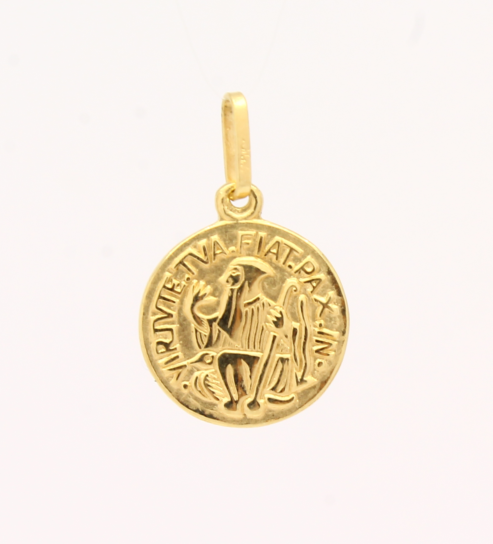 Medalha de São Bento Médio Ouro 18k 750 (4)