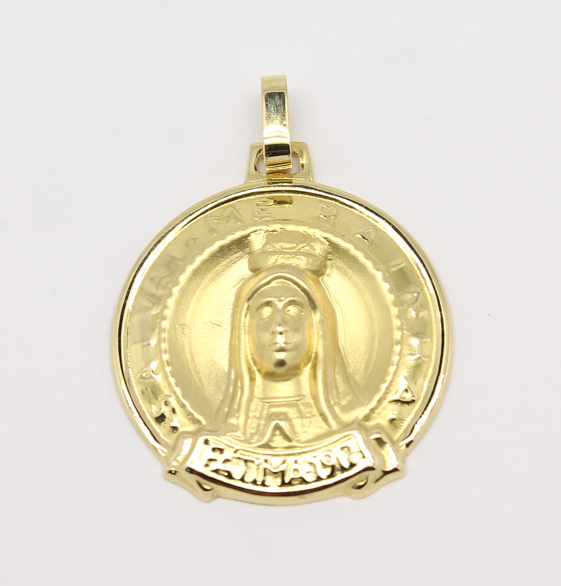 Medalha N. Sra. de Fátima Ouro 18k 750 (1)