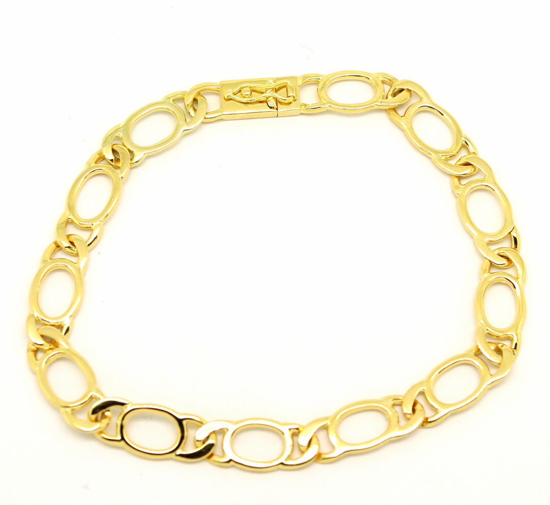 Pulseira Masculina Elos Groumet Ouro 18k 750 (1)
