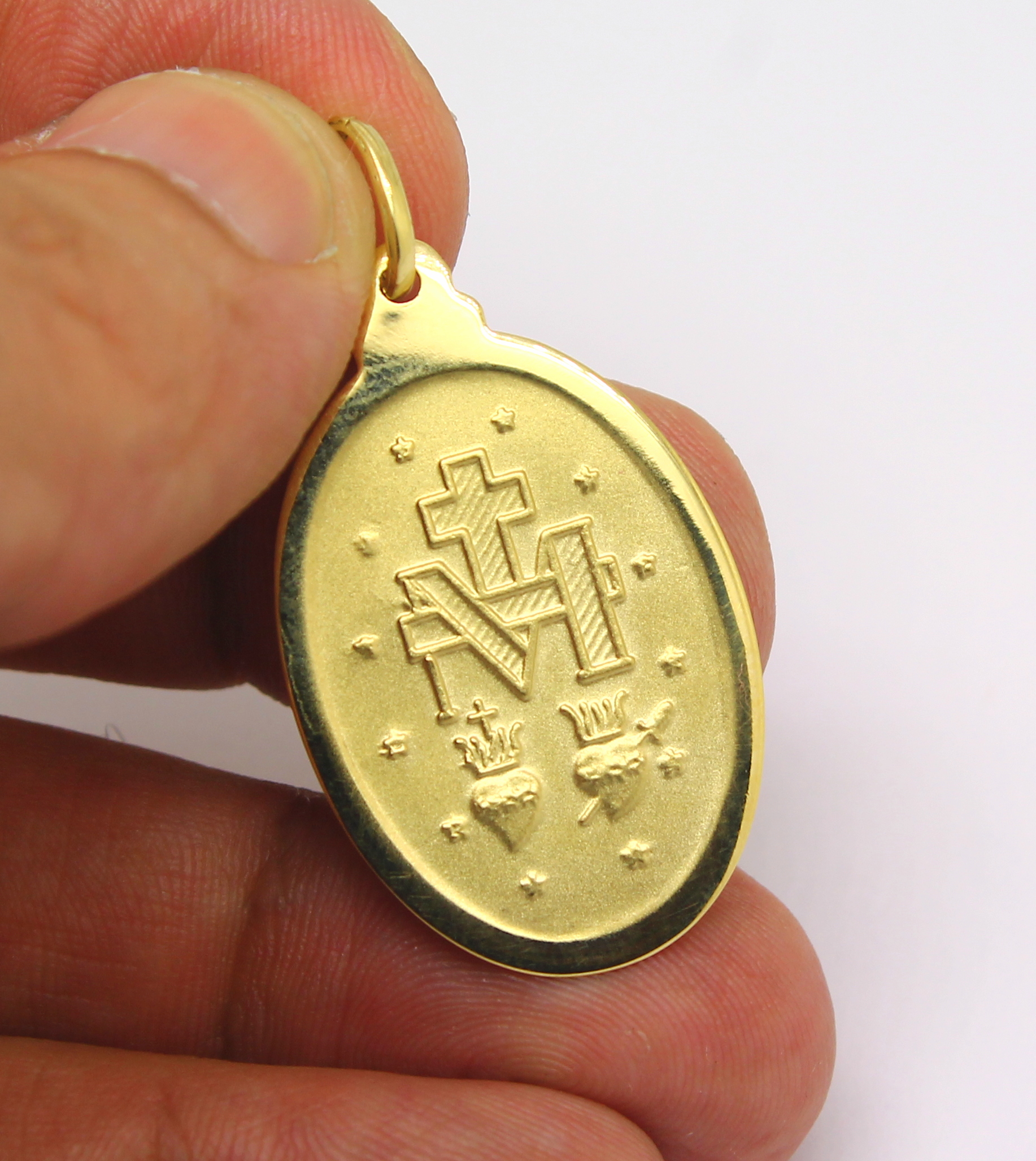 Medalha N. Sra. das Graças Grande Ouro 18k 750 (6)