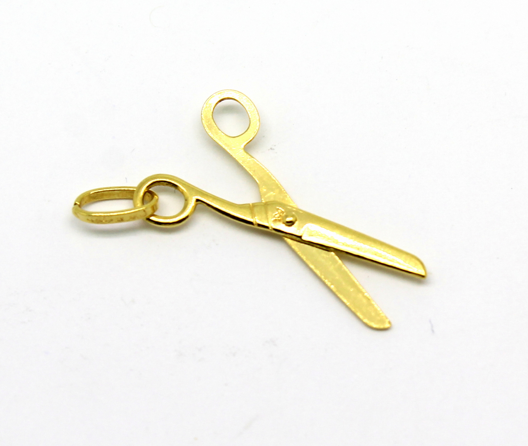Pingente Tesoura Ouro Amarelo 18k 750 (1)