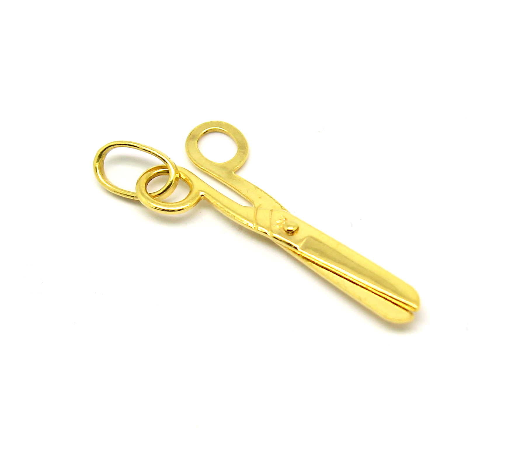 Pingente Tesoura Ouro Amarelo 18k 750 (7)