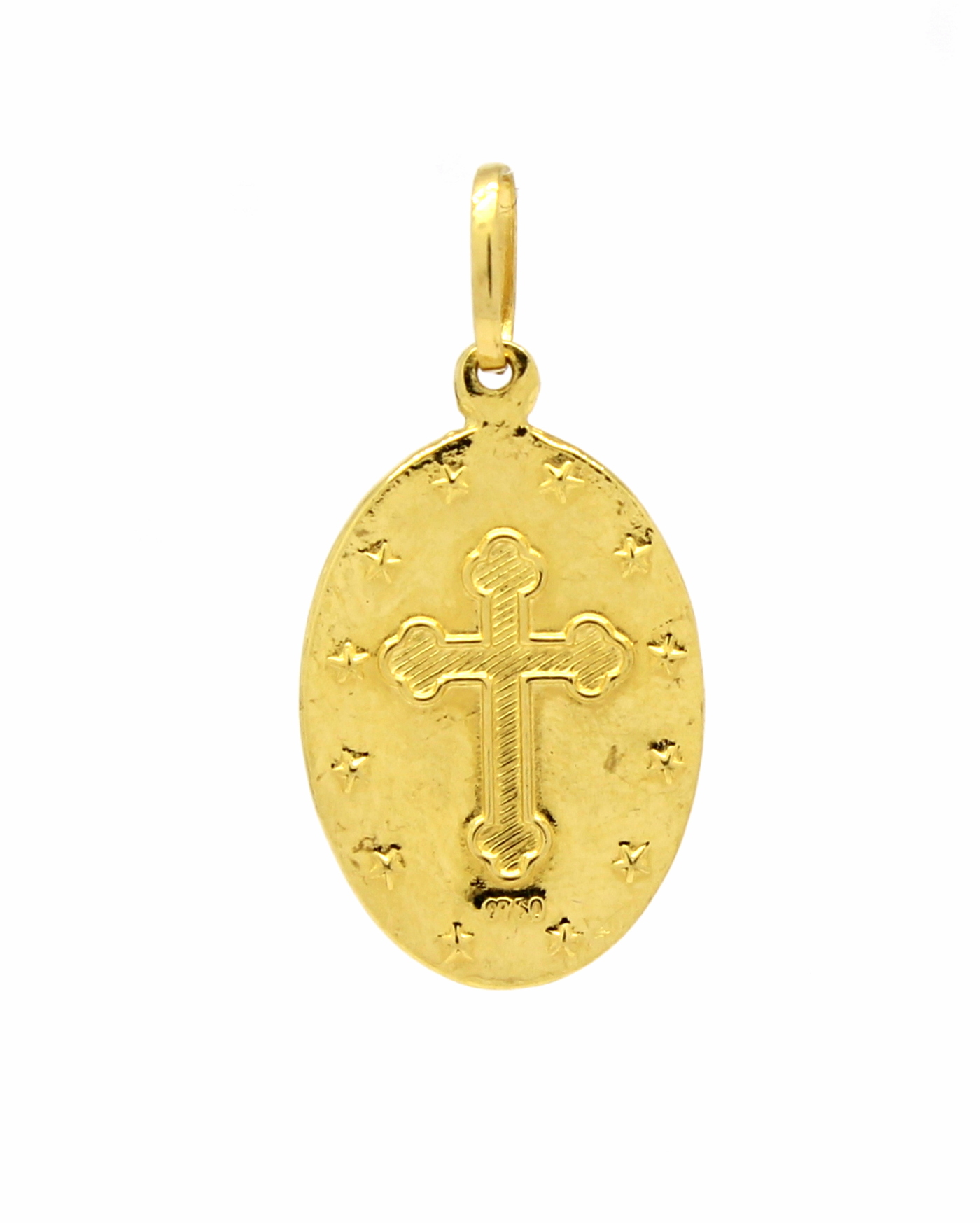 Pingente São Judas Tadeu Médio Ouro Amarelo 18k 750 (3)