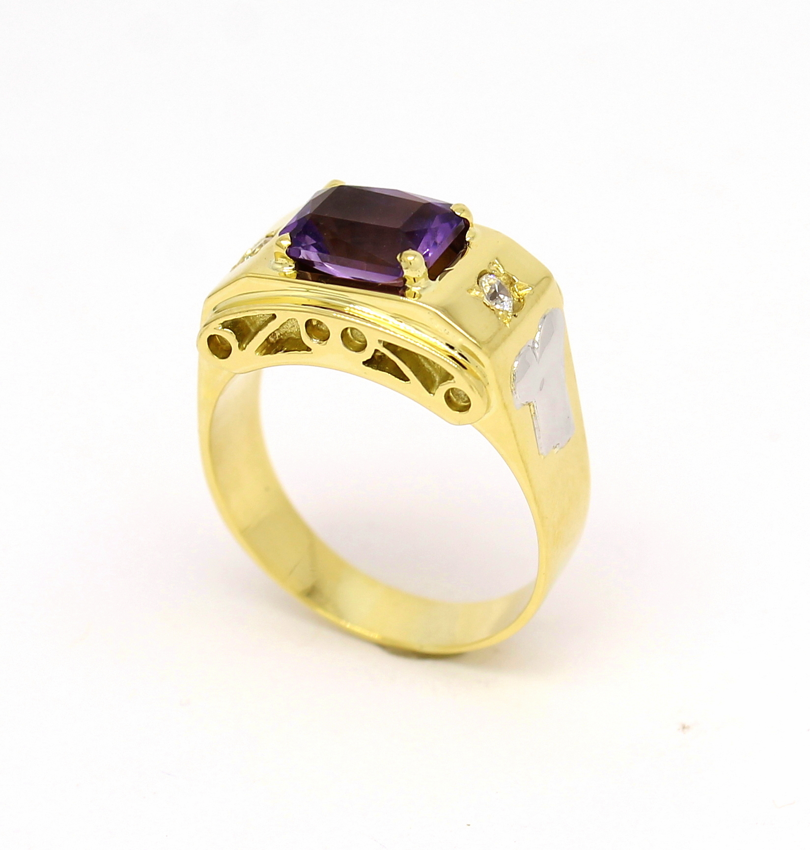 Anel de Formatura Masculino Ouro 18k 750 (10)