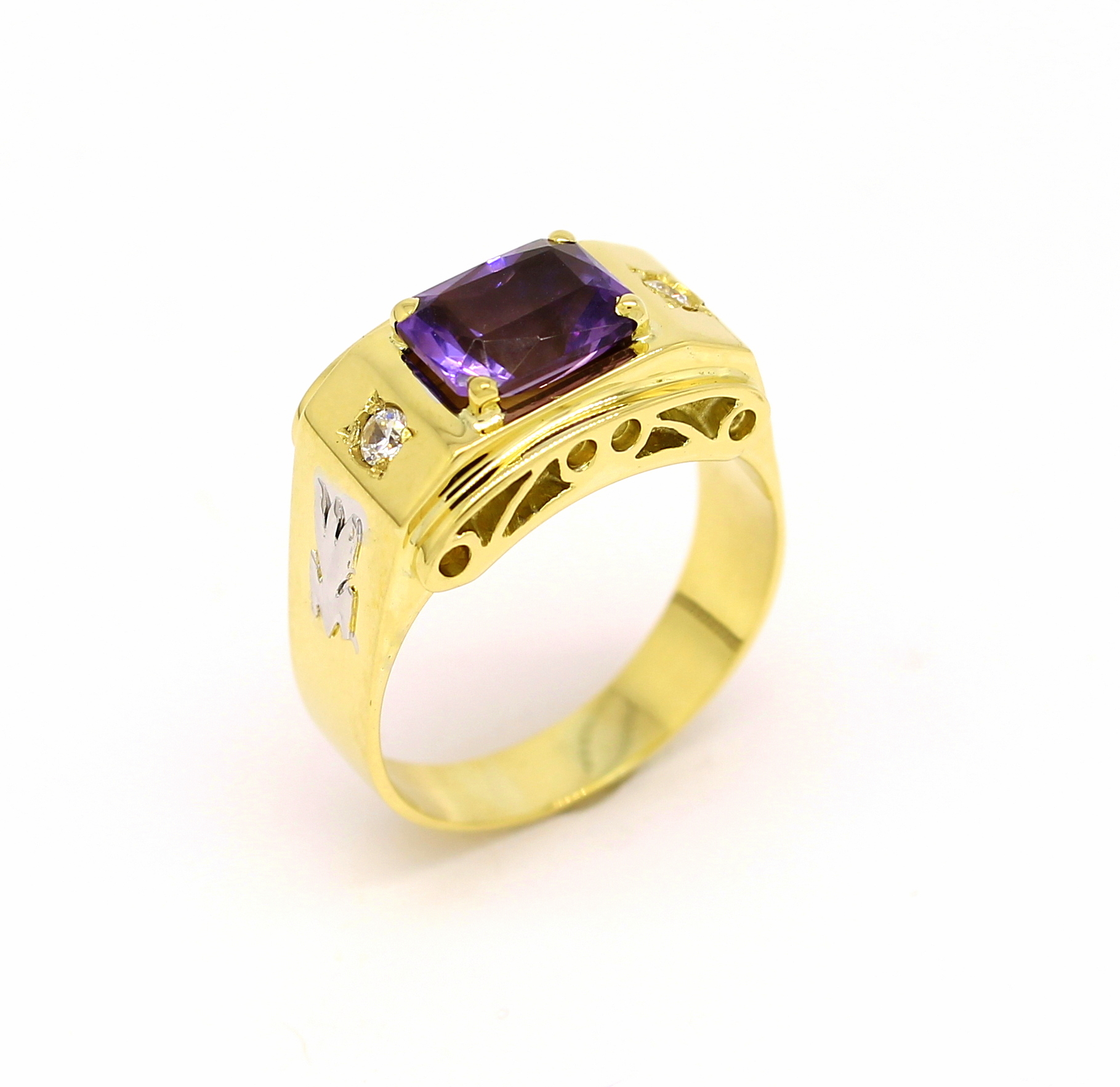 Anel de Formatura Masculino Ouro 18k 750 (5)