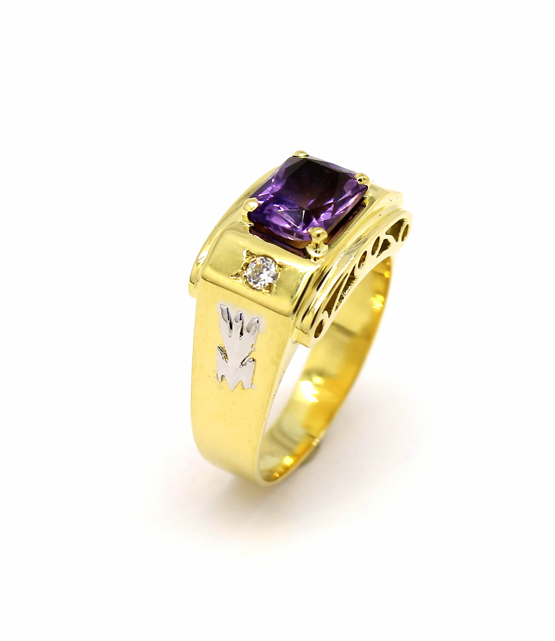 Anel de Formatura Masculino Ouro 18k 750 (6)