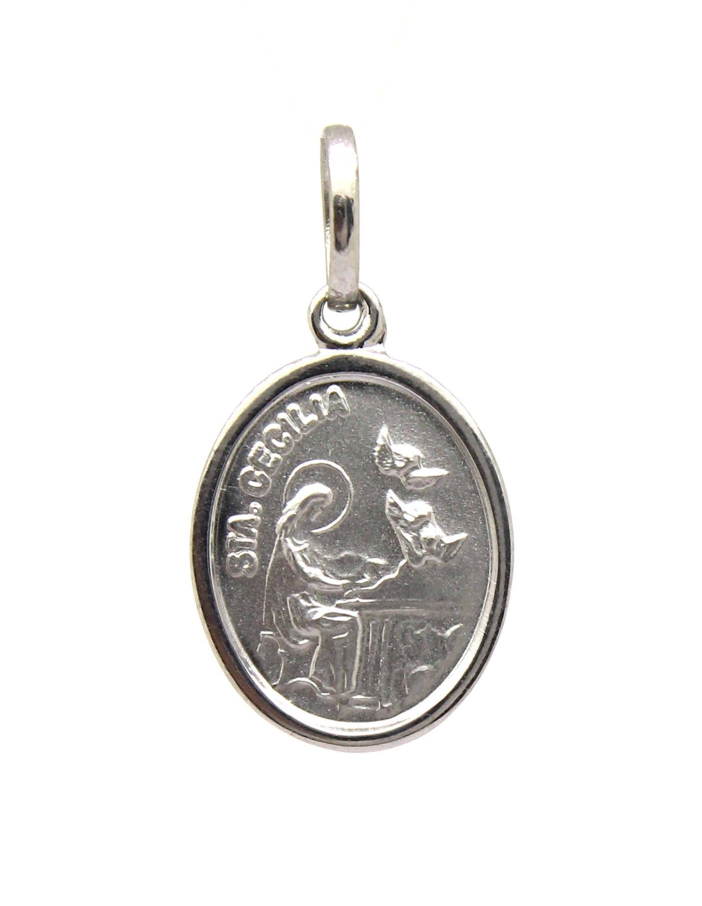 Pingente Santa Cecília Oval 316L (6)