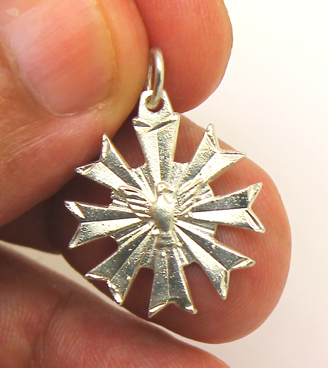 Pingente Divino Espírito Santo Resplendor Prata 950 (3)