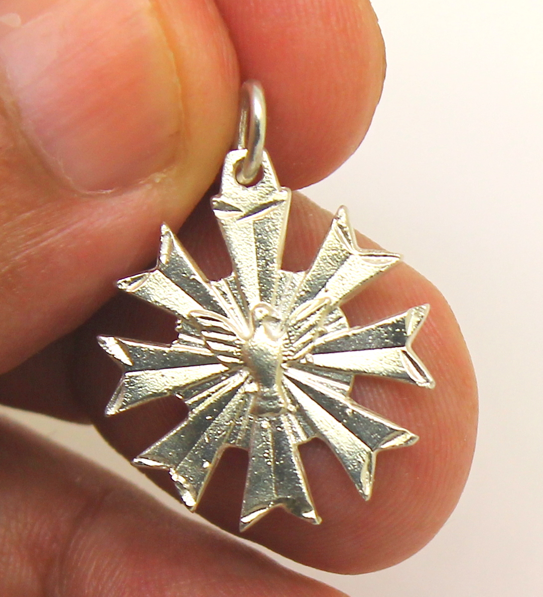 Pingente Divino Espírito Santo Resplendor Prata 950 (4)