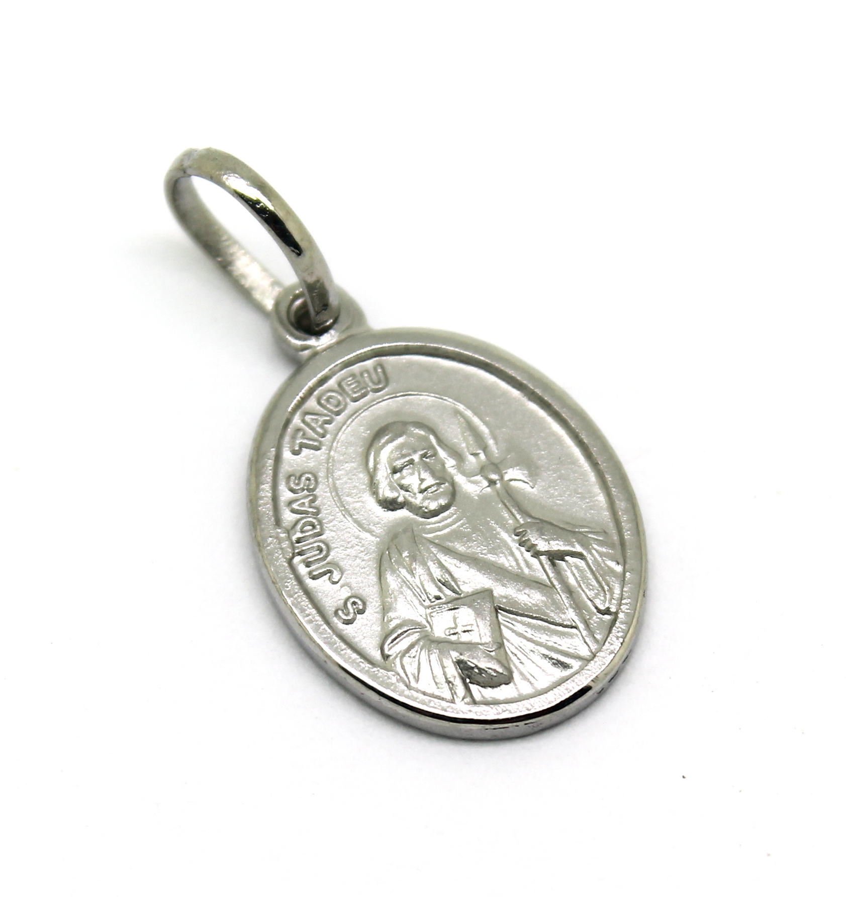 Pingente São Judas Tadeu Oval Aço 316L (3)