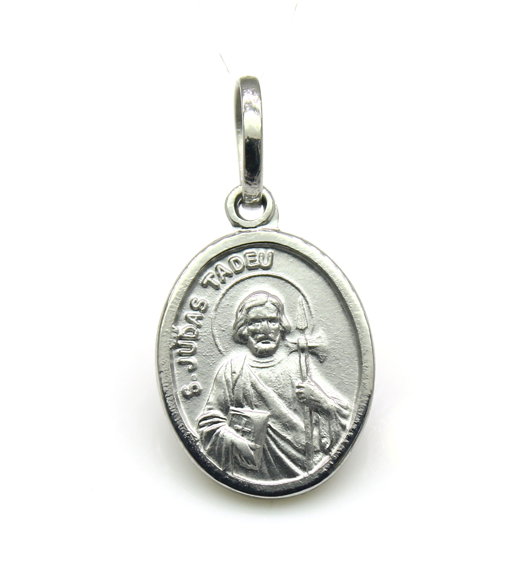 Pingente São Judas Tadeu Oval Aço 316L (5)