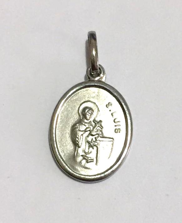 Pingente São Luís Gonzaga Oval Aço 316L (10)