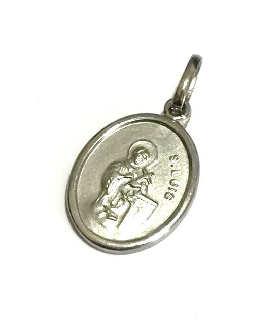 Pingente São Luís Gonzaga Oval Aço 316L (8)