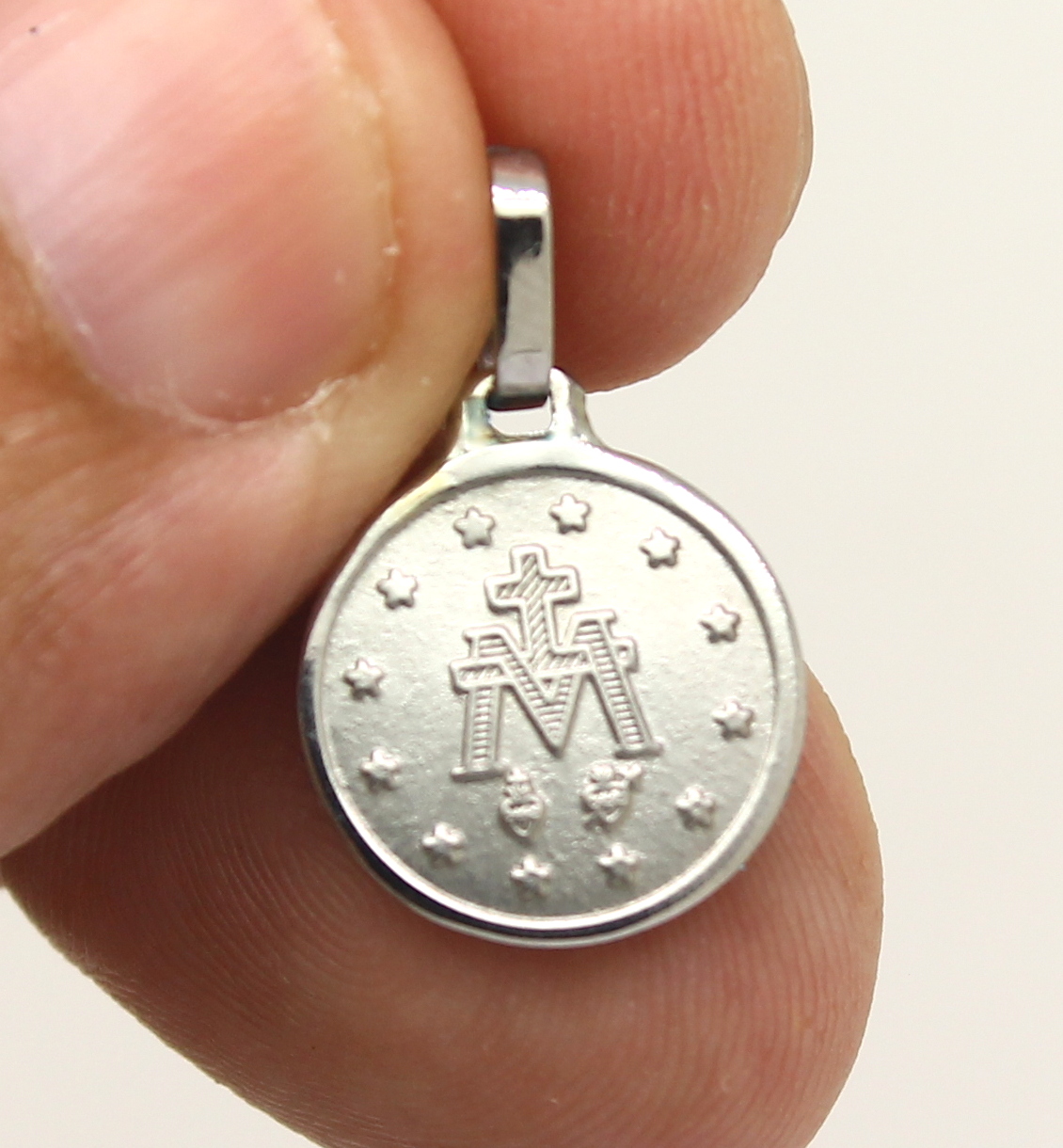Medalha Milagrosa Redonda Aço 316L (4)