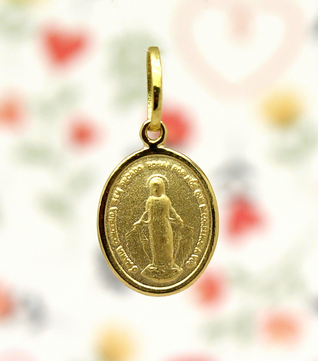 Pingente Medalha Milagrosa Oval Ouro 18k (5)