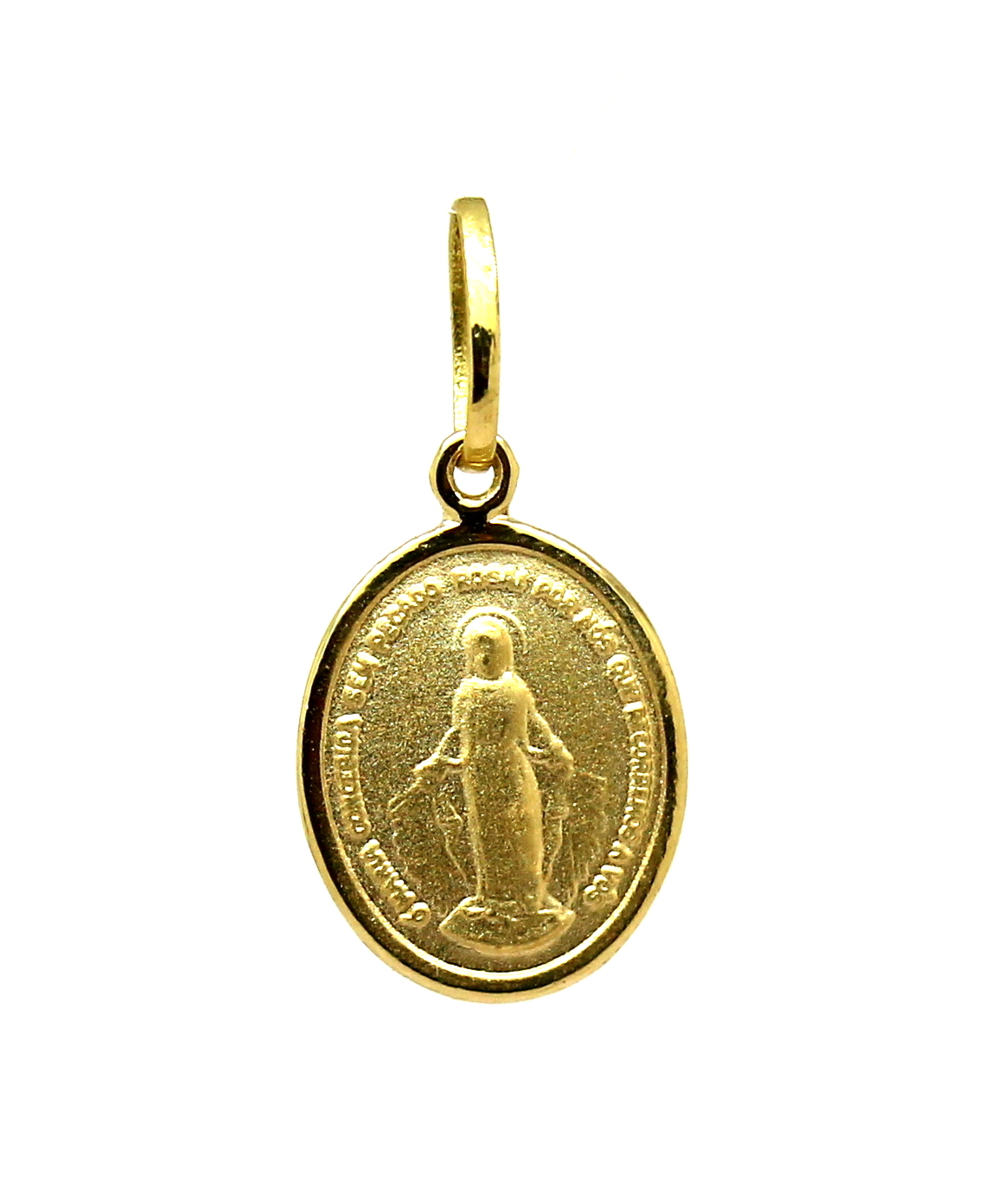 Pingente Medalha Milagrosa Oval Ouro 18k (6)
