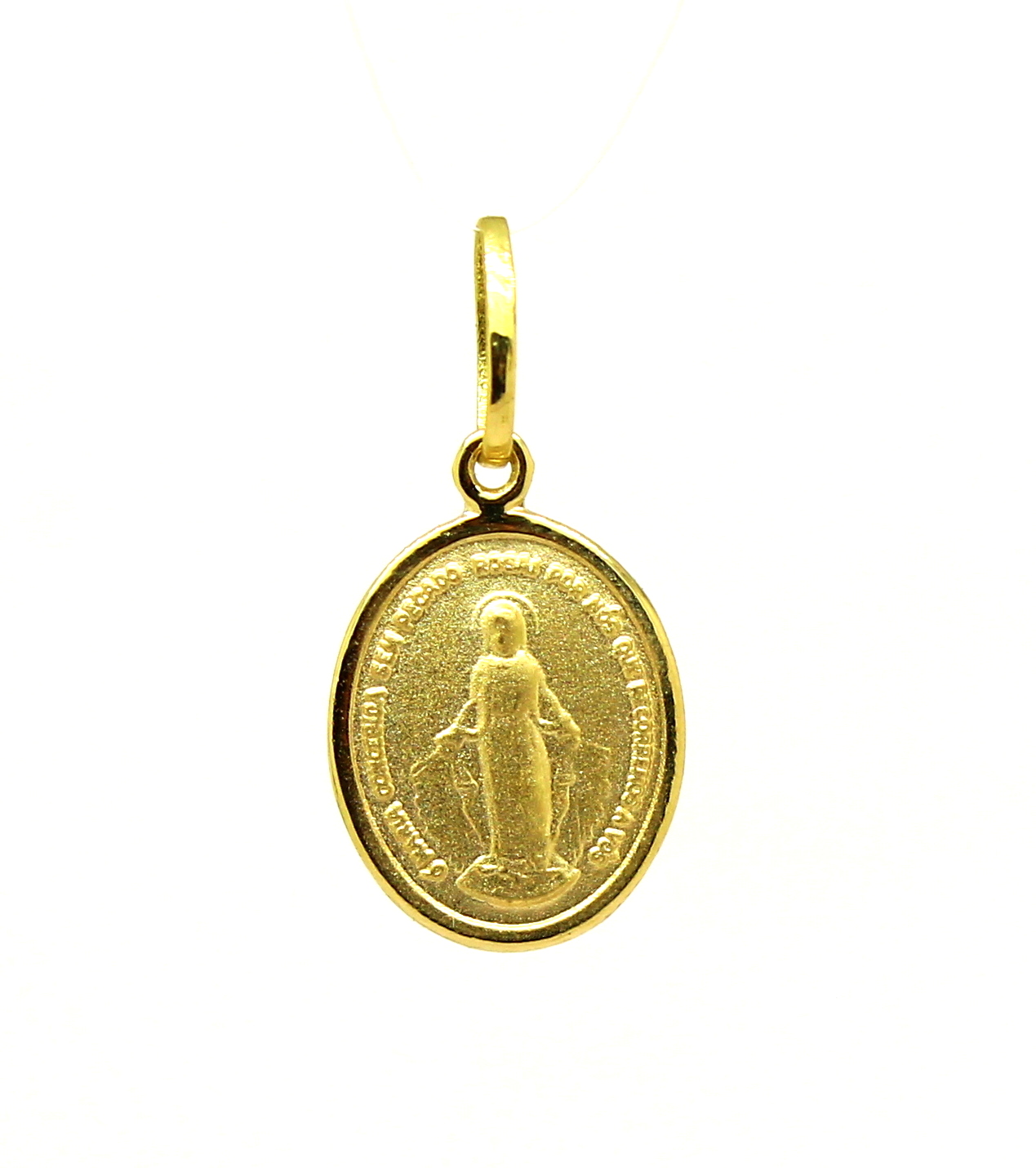 Pingente Medalha Milagrosa Oval Ouro 18k (7)