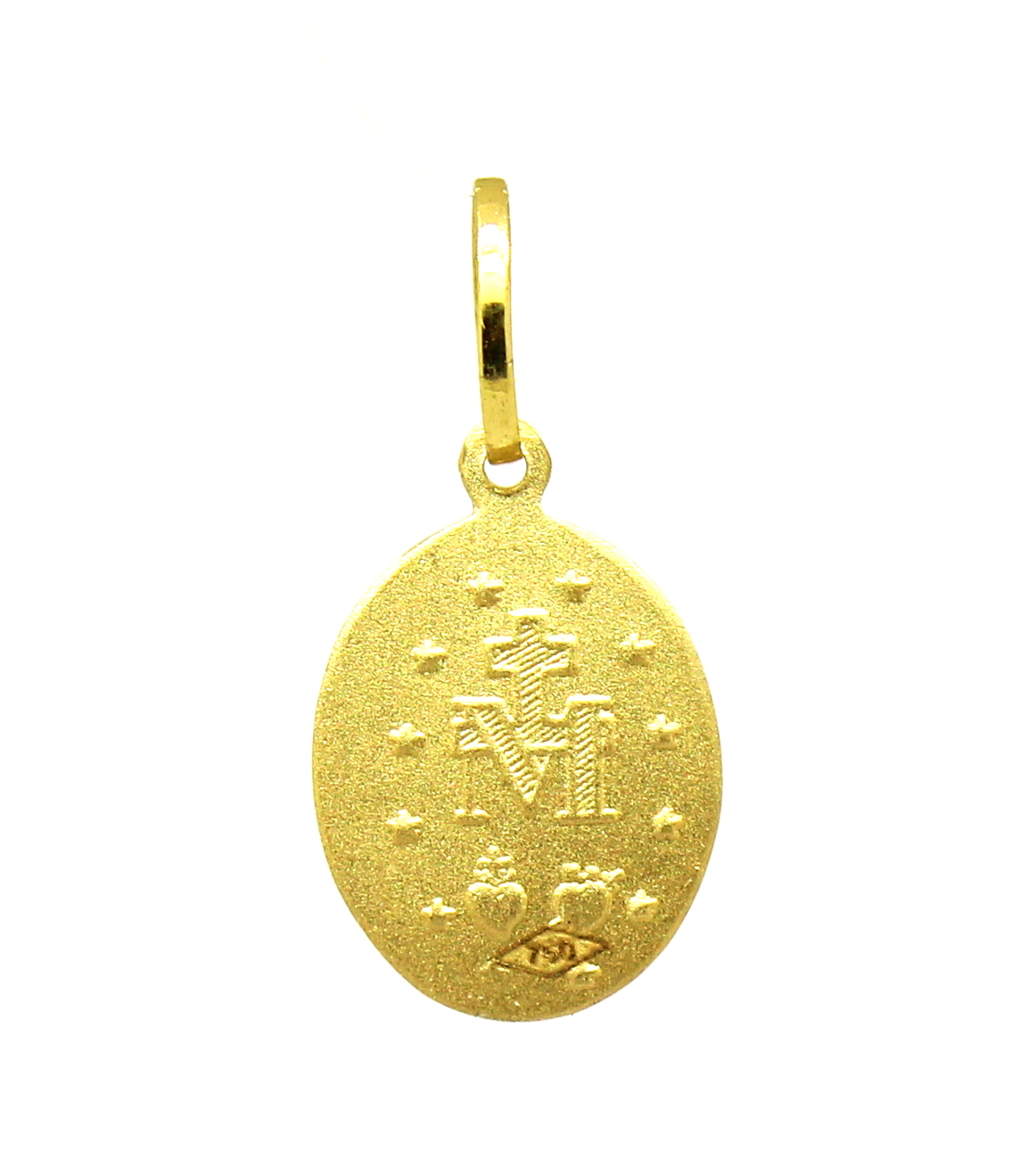 Pingente Medalha Milagrosa Oval Ouro 18k (8)