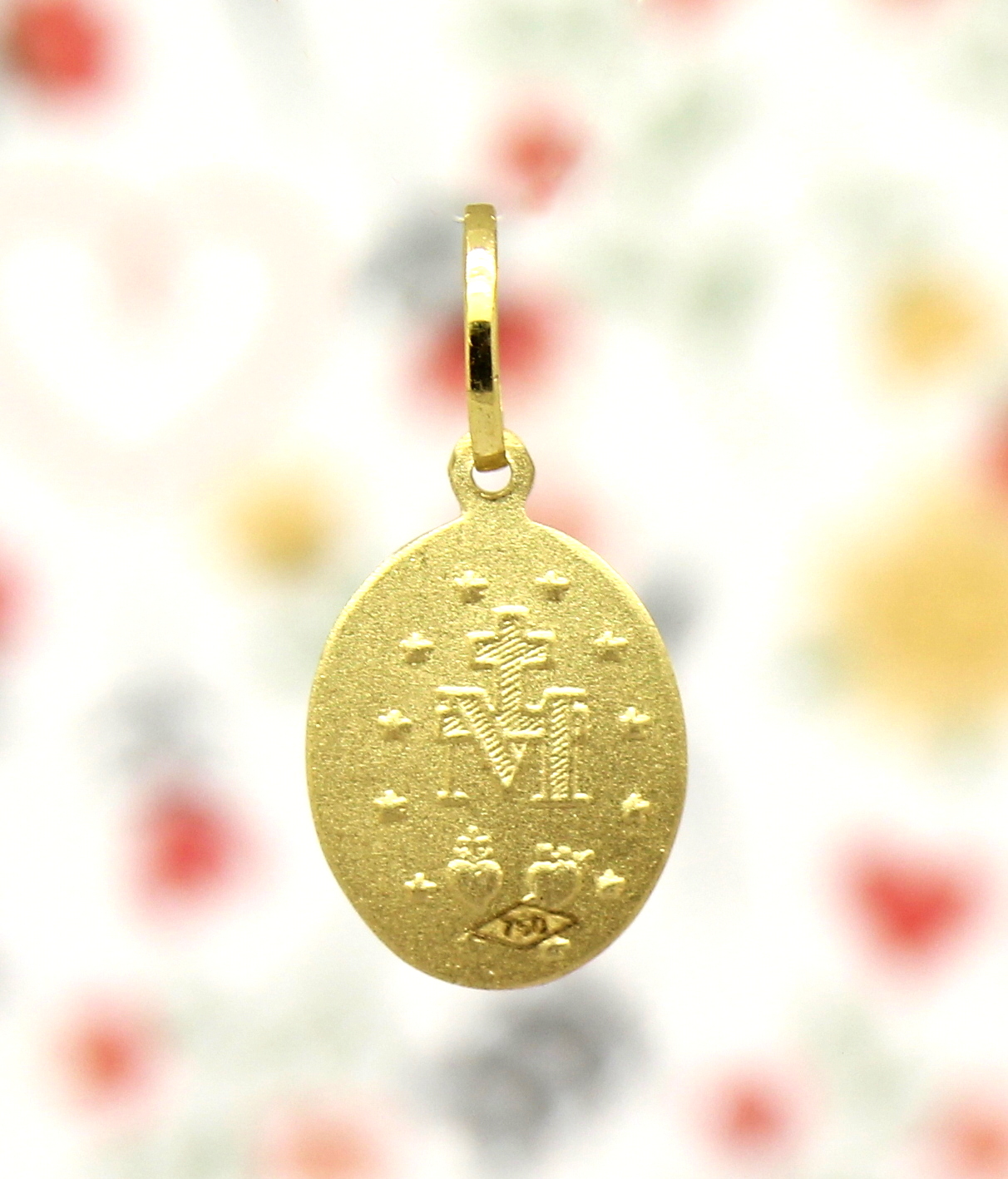 Pingente Medalha Milagrosa Oval Ouro 18k (9)