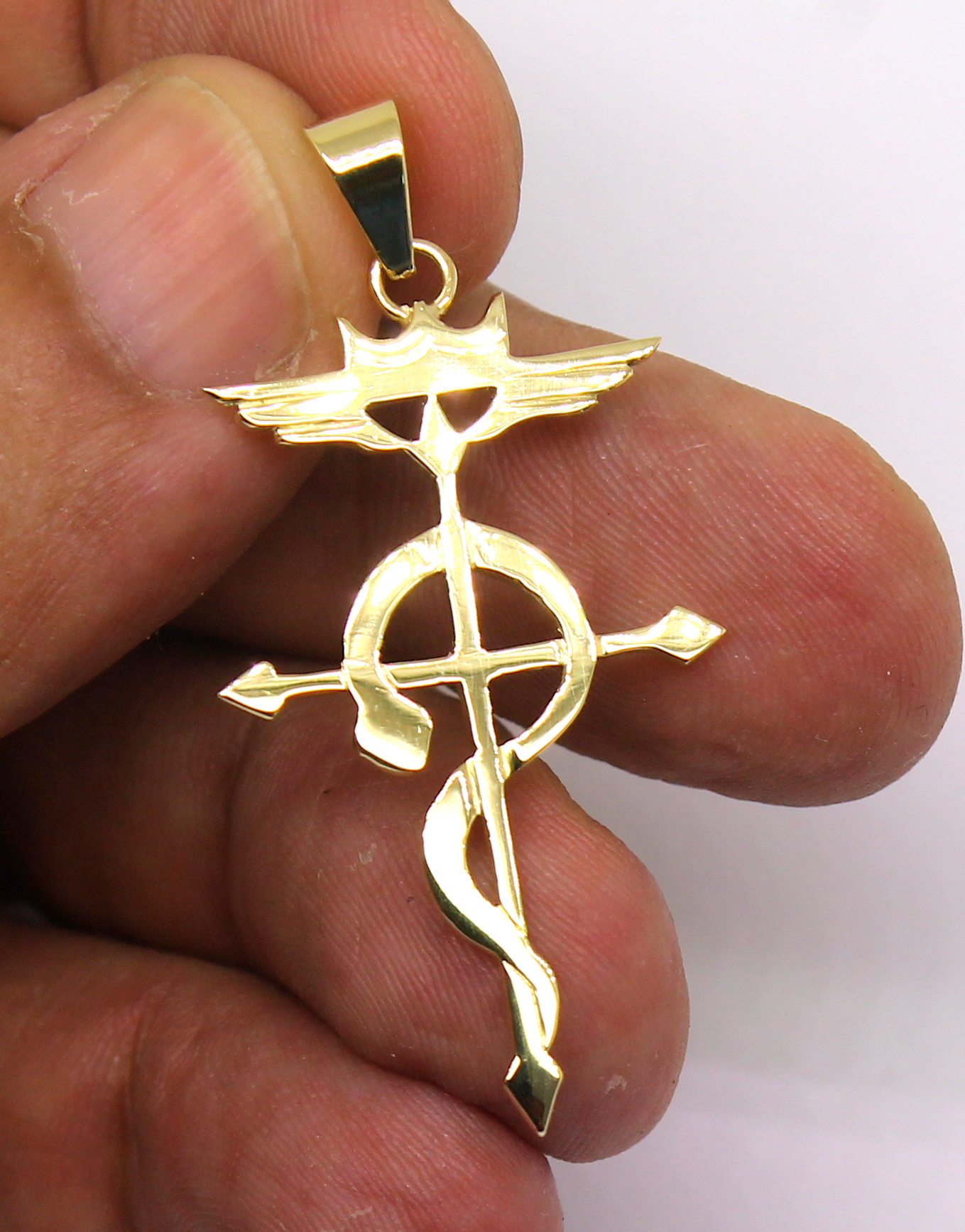 Cruz de Flamel Ouro 18k (10)