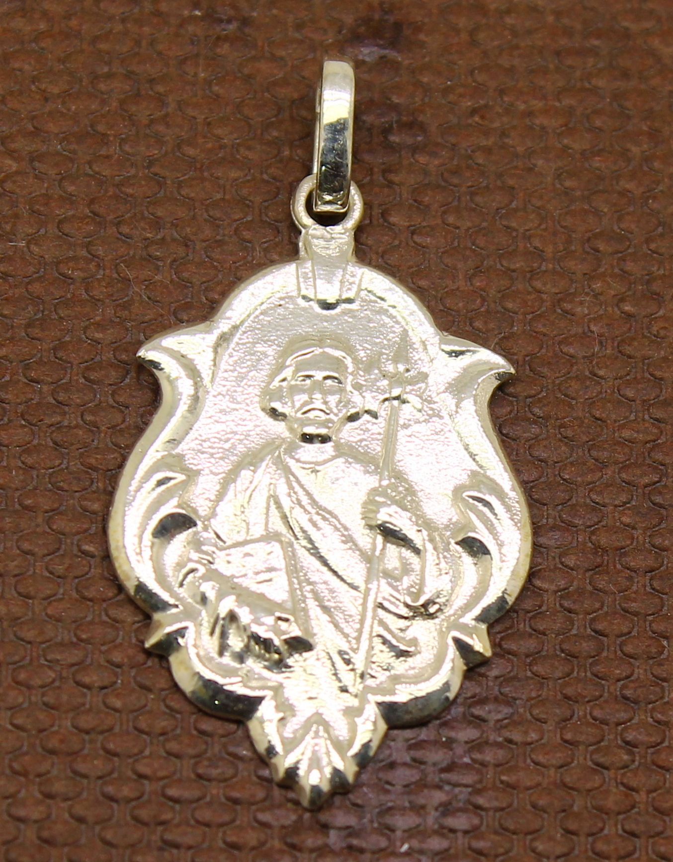 Pingente São Judas Tadeu Barroco Prata 950 (19)