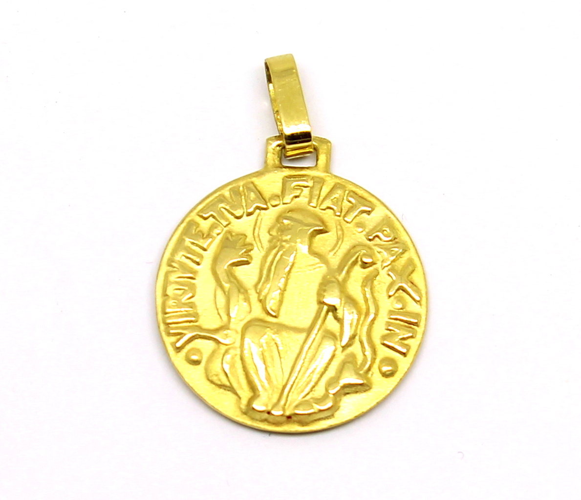 Pingente São Bento Sentado Ouro 18k (1)