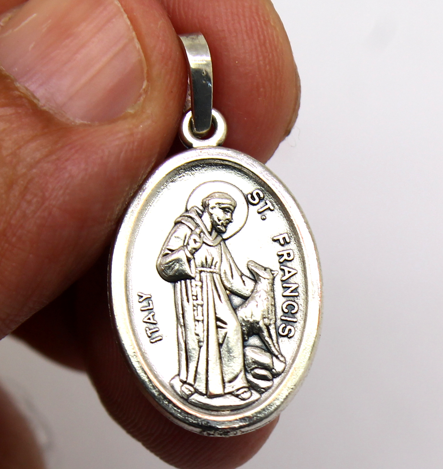 Medalha São Francisco de Assis Prata 950 (3)