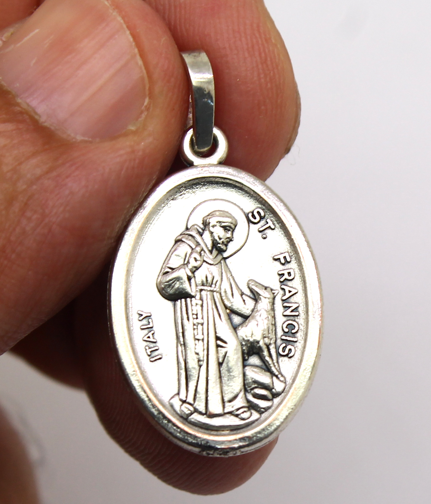 Medalha São Francisco de Assis Prata 950 (4)