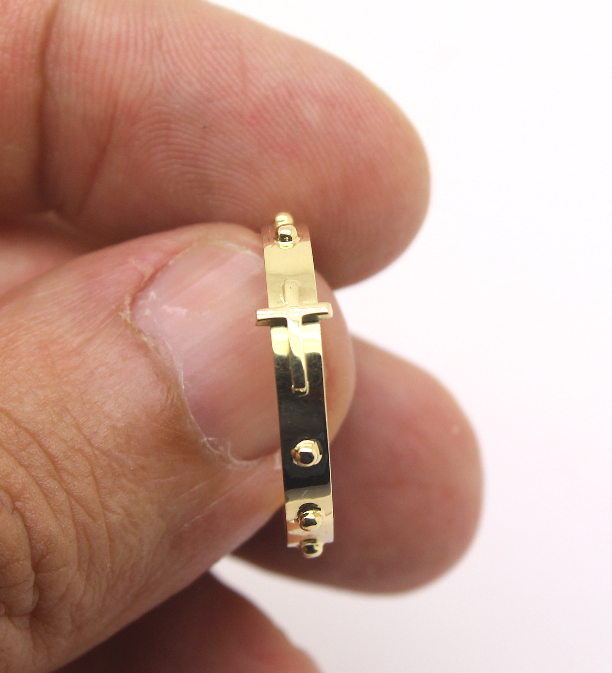 Anel Terço Ouro 18k (2)