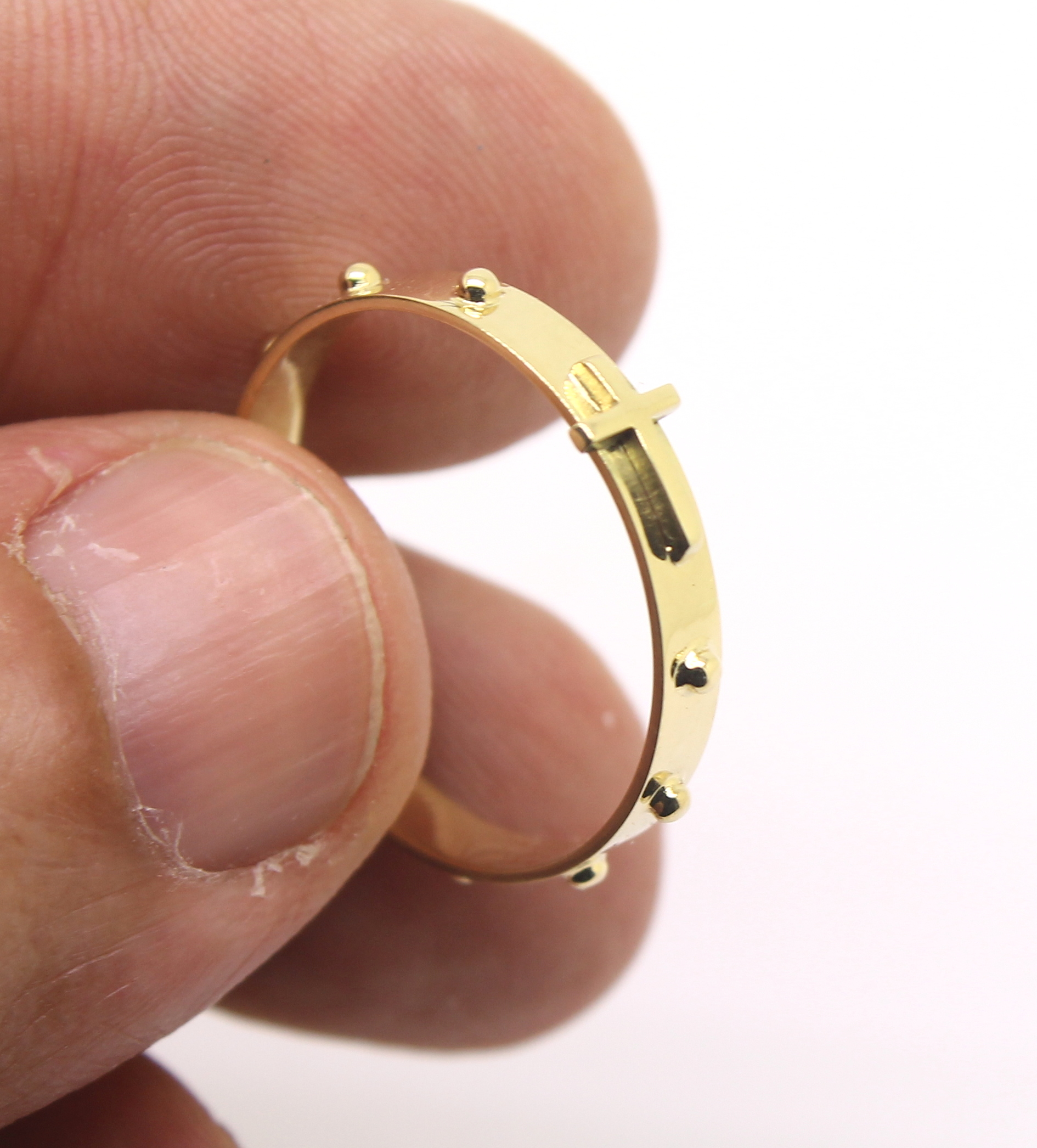 Anel Terço Ouro 18k (5)