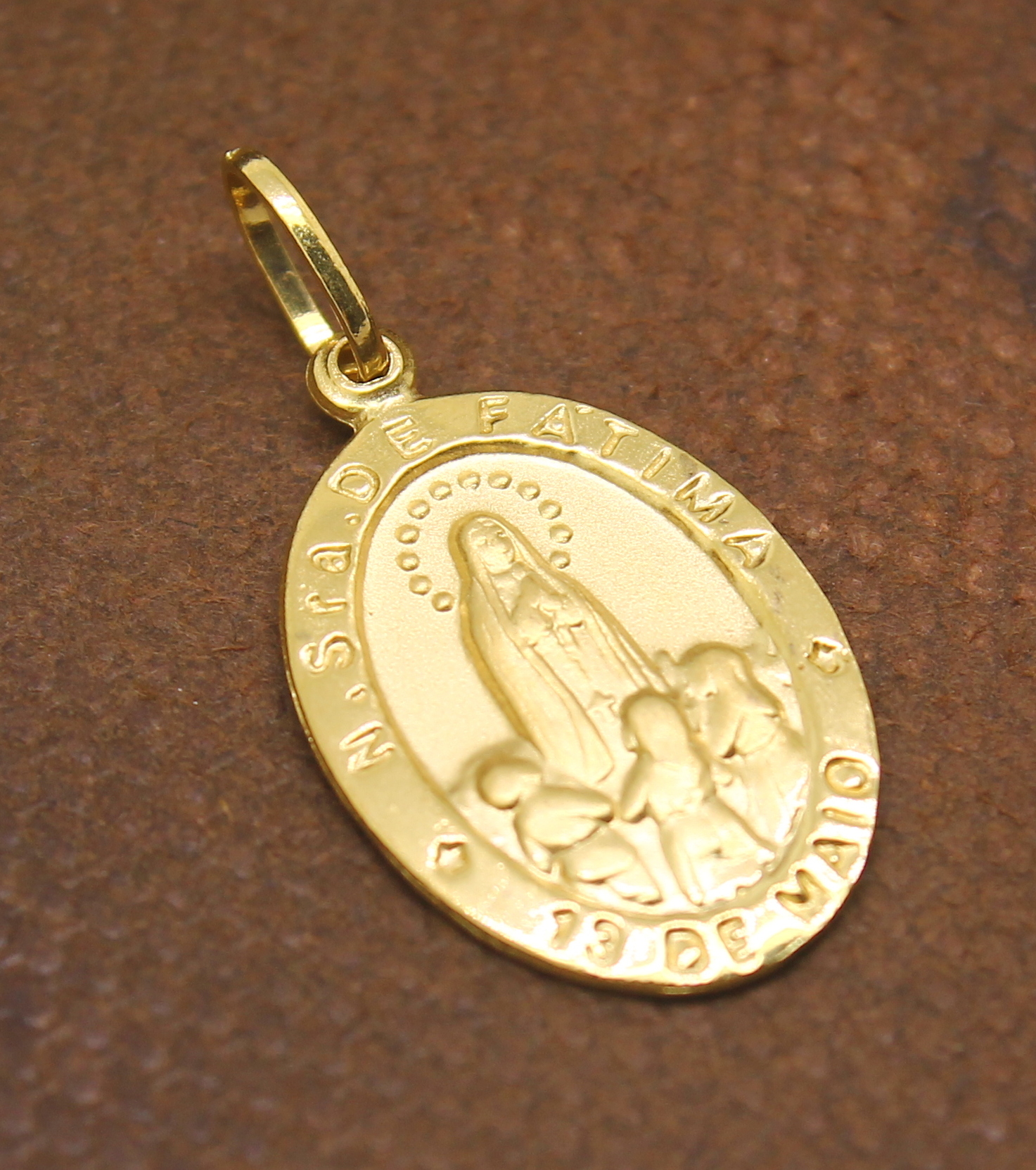 Medalha N. Sra. de Fátima Ouro 18k (4)